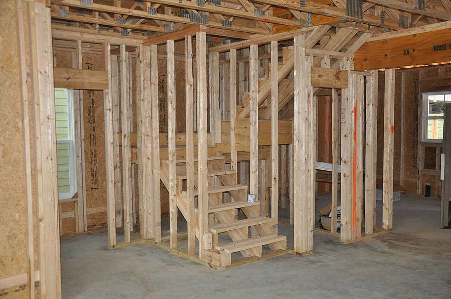 new construction, framing, timbers, home, build, structure, construction, construction Industry, construction Frame, construction Site
