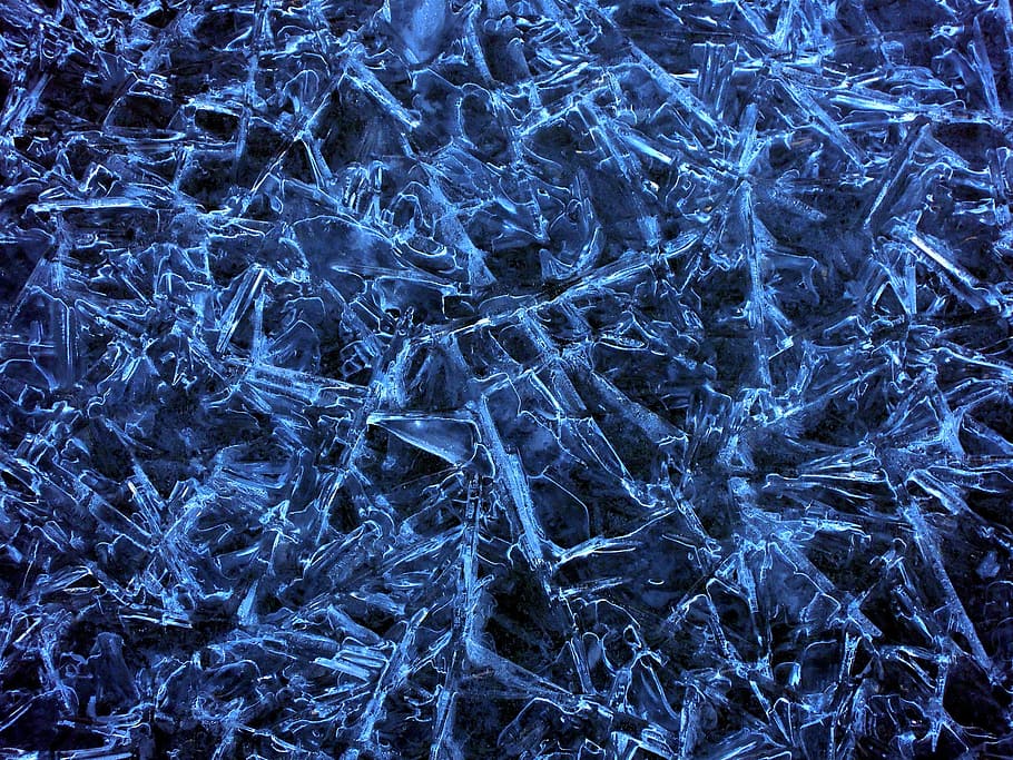blue, purple, abstract, painting, micro organisms, texture, ice, winter, patterns, crystal