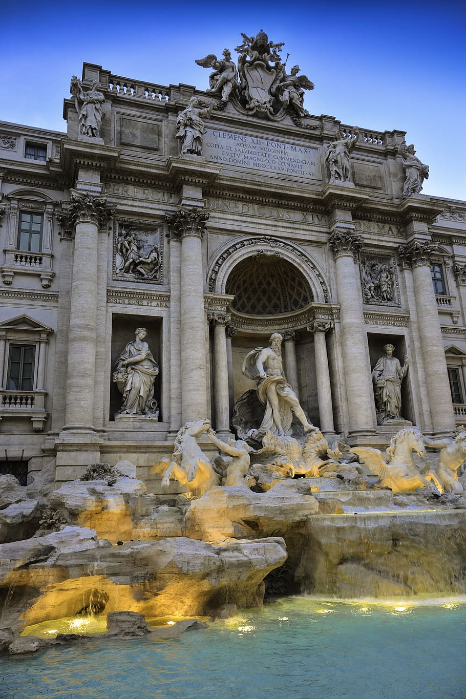 Fountain, Di, Trevi, Rome, Italy, di trevi, rome, italy, travel, water, sculpture
