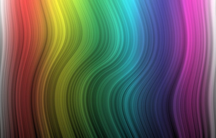 resumo, gradiente, plano de fundo, arco-íris, cor, digital, arte, ondas, ondulação, papel de parede