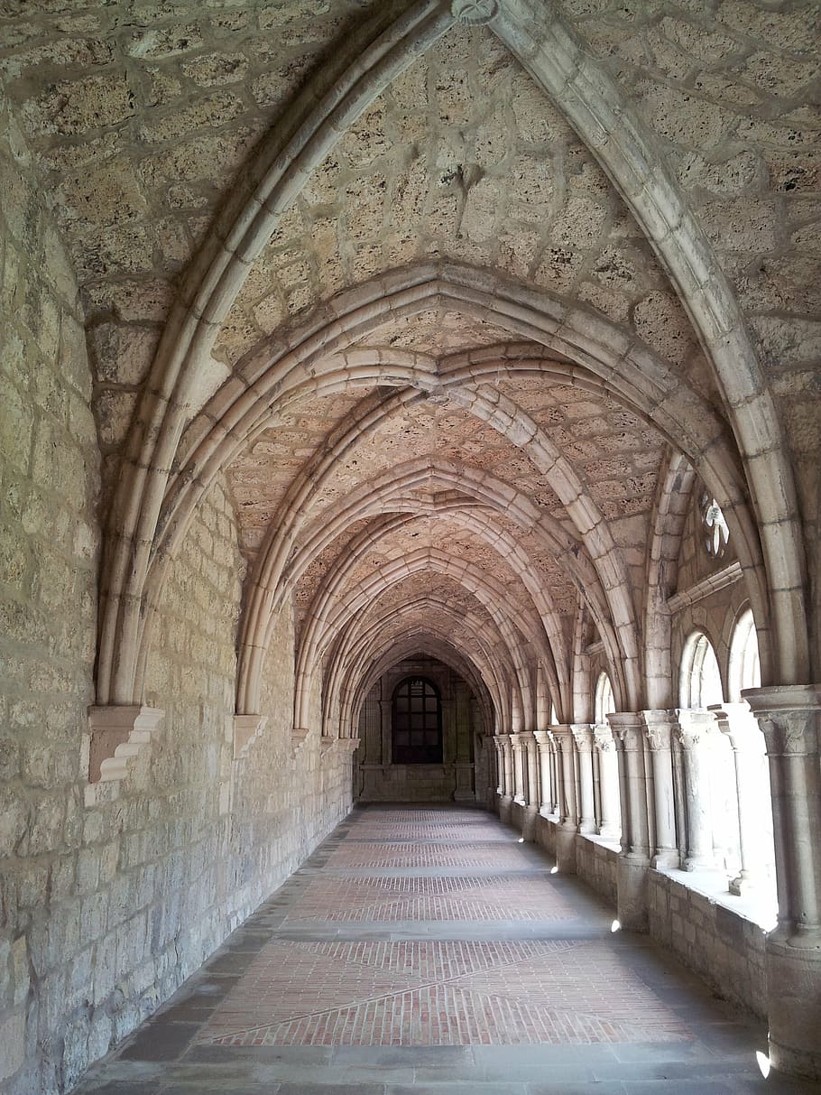 monastery, arches, church, arch, architecture, built structure, direction, history, the past, the way forward