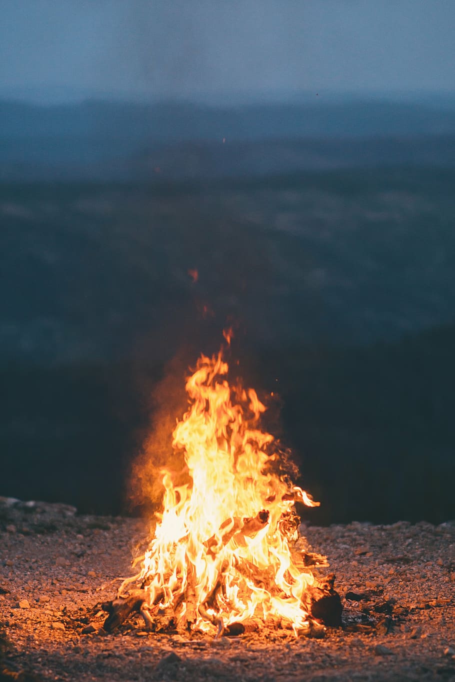 bond fire, firewoods, fire, daytime, flame, burn, bonfire, campfire, dark, night