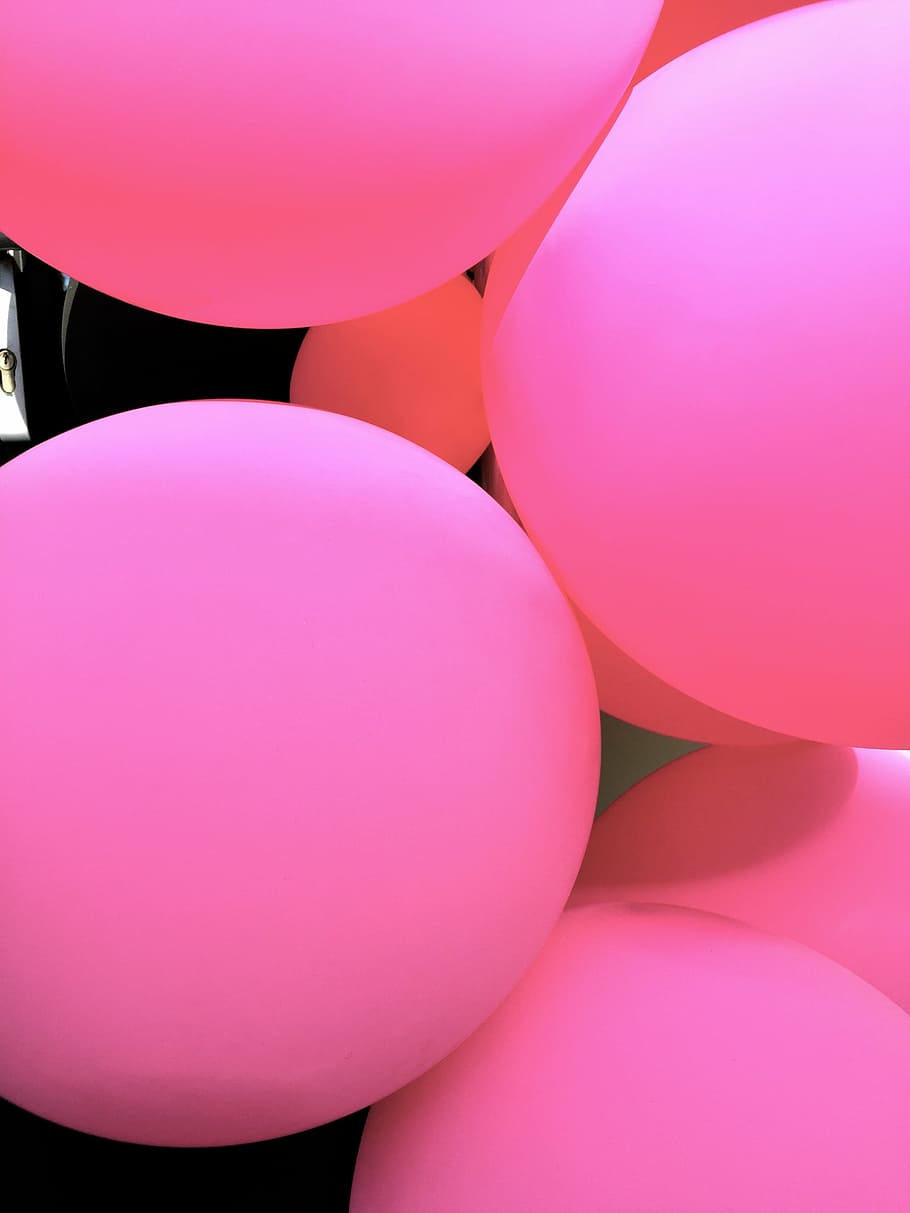 balões, textura, plano de fundo, rosa, brilhante, formulário, resumo, padrão, fragmento, curso