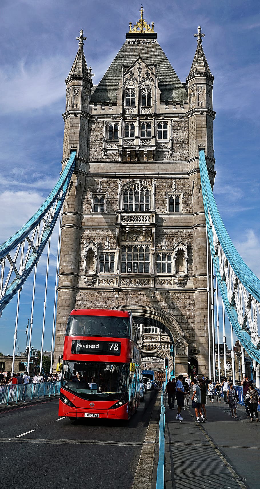 london, tower, bridge, red, bus, landmark, city, england, capital, thames
