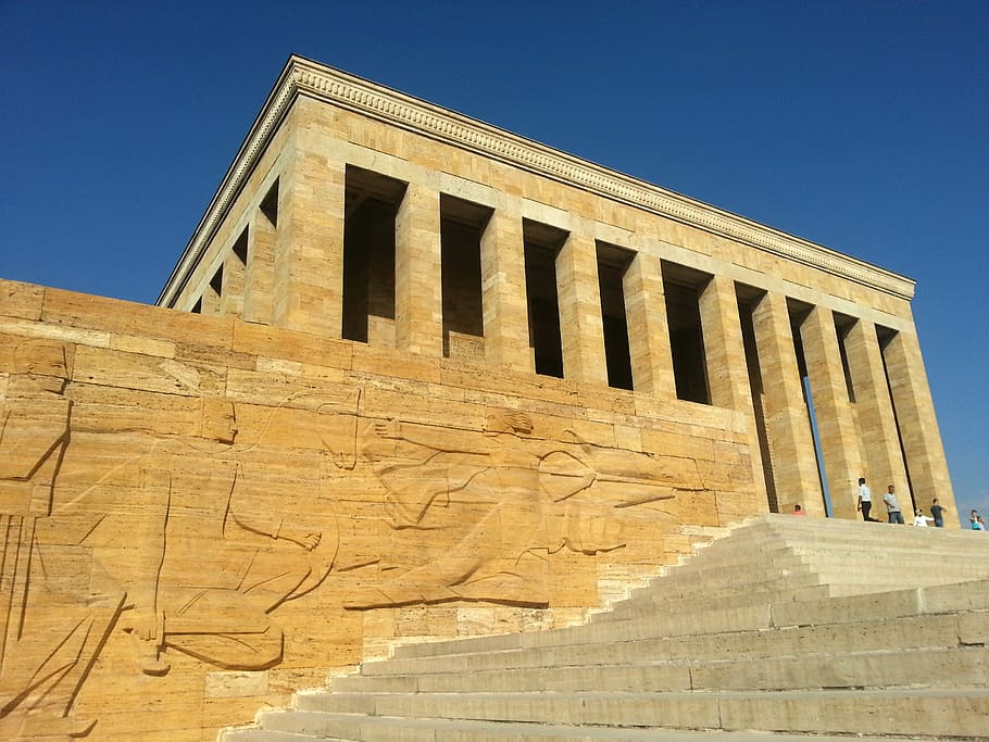 Atatürk, Mausoleum, Relief, Wall, atatürk, mausoleum, wall relief, stairs, ankara, turkey, history
