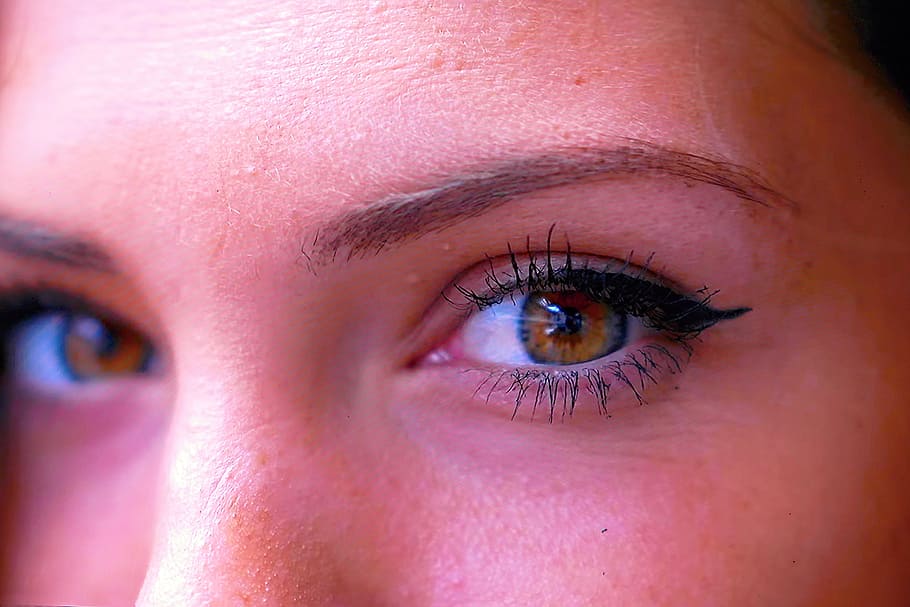 woman, eyes, face, eyebrows, eye, human eye, human body part, eyesight, body part, close-up