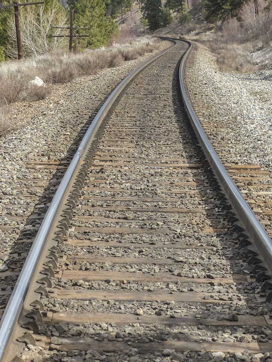 Railway, Tracks, Railroad, Train Tracks, railway, tracks, transportation, railroad tracks, moving, metal, rails