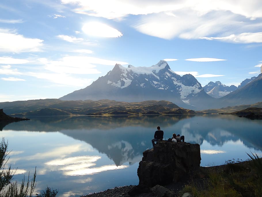 Chili, Torres del Paine, perjalanan, alam, Patagonia, Danau, pemandangan, air, Taman Nasional, idilis