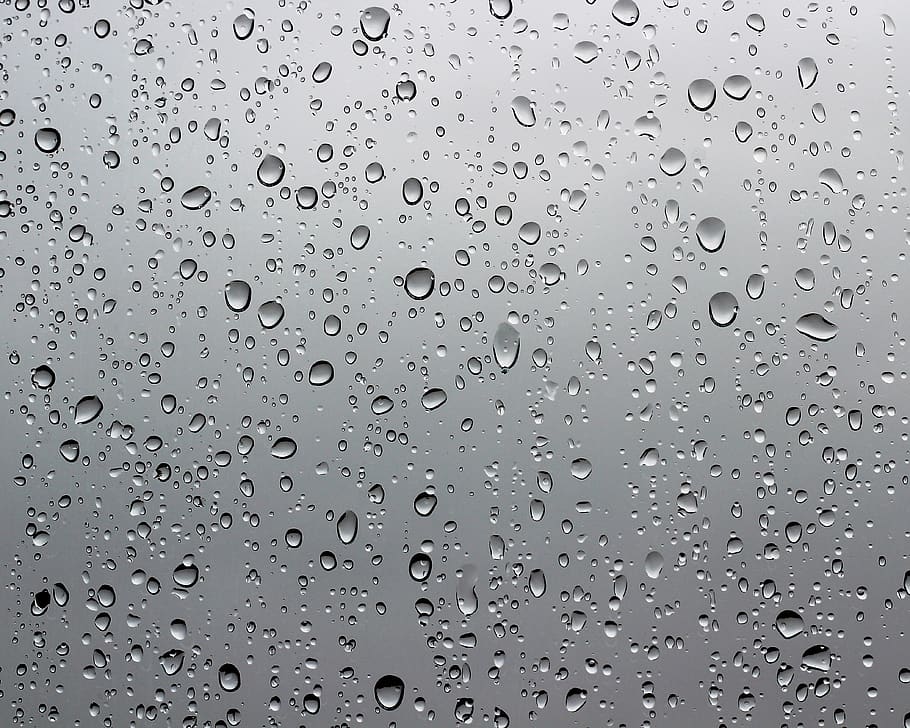 janela, vidro, gotas de chuva, água, outono, chovendo, gotas, transparente, líquido, claro