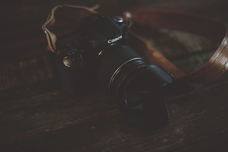 camera, canon, slr, photography, technology, indoors, close-up, photography themes, security, weapon