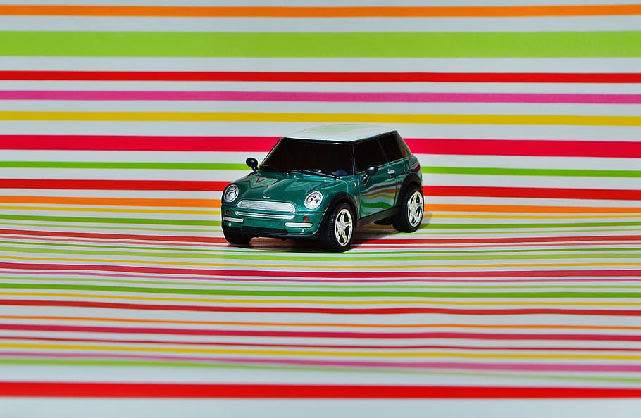 mini cooper, auto, modelo, vehículo, mini, verde, en el interior, coche de juguete, ninguna persona, multicolor