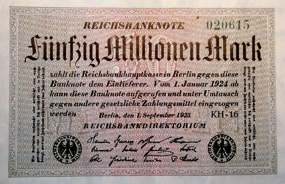 inflationsgeld, 1923, berlin, imperial banknote, inflation, worthless, poverty, germany, consequences of war, economy