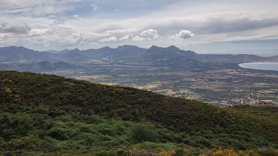 Corsica, Panorama, Booked, Landscape, cloudiness, weather, nature, mountain, scenics, beauty in nature