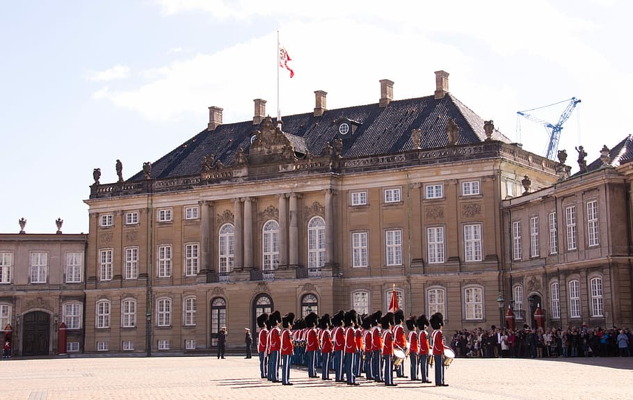istana amalienborg, Amalienborg, Kastil, Istana, tamasya, kerajaan, Denmark, tradisi, nordic, budaya