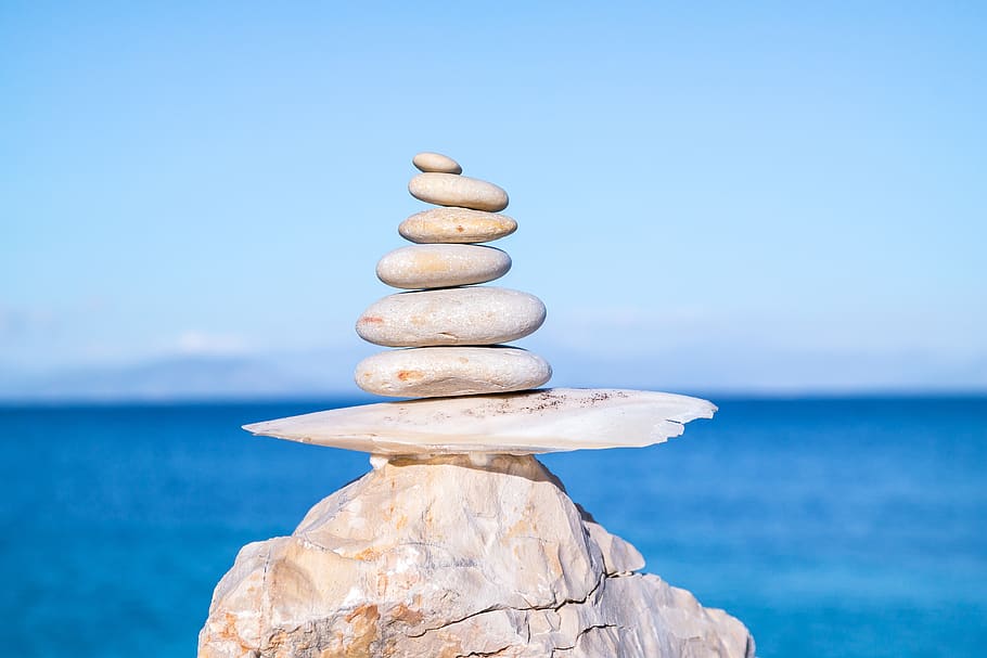 batu, keseimbangan, spa, zen, meditasi, alam, terapi, bersantai, yoga, relaksasi