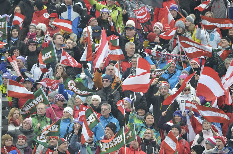 copa del mundo, schladming, 2013, deporte, esquí, austria, gran grupo de personas, multitud, grupo de personas, personas reales