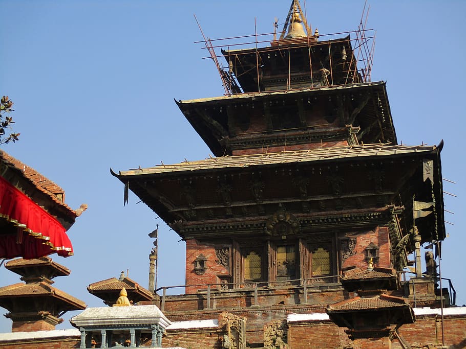 taleju, kuil, dewi bhawani, kathmandu, alun-alun durbar, alun-alun hanumandhoka durbar, tempat bersejarah, kuno, budaya, asia