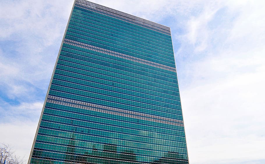 united nations, headquarter, peace, sky, new york, office building exterior, city, architecture, built structure, cloud - sky