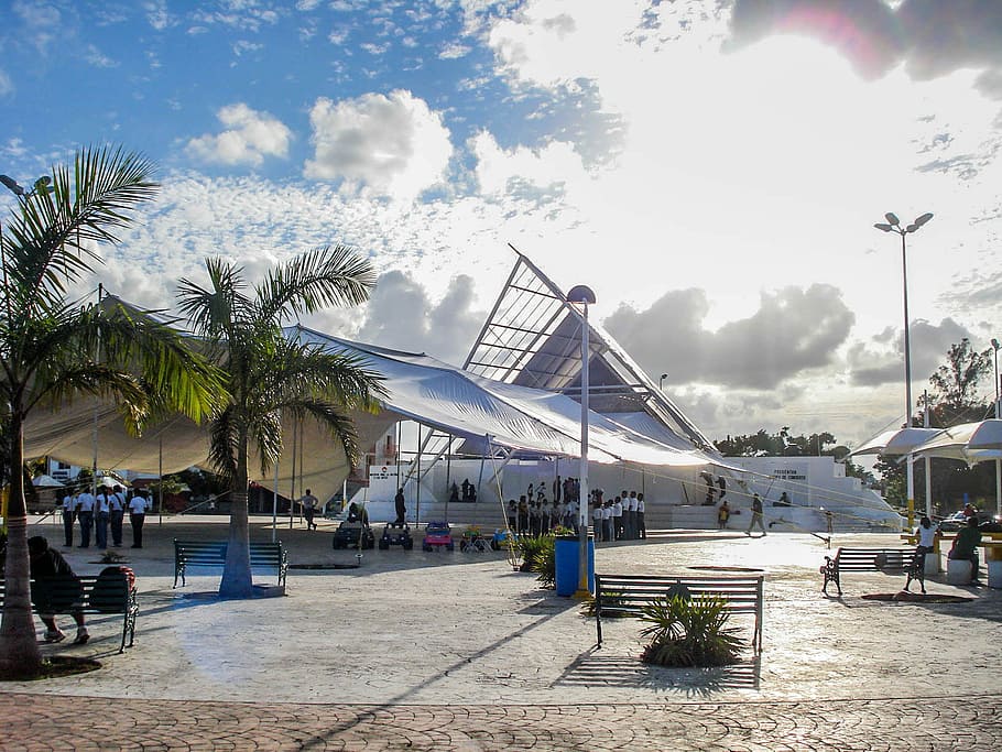 tenda, Central, Cancun, Quintana Roo, Meksiko, cancun pusat, foto, domain publik, liburan, Tujuan perjalanan