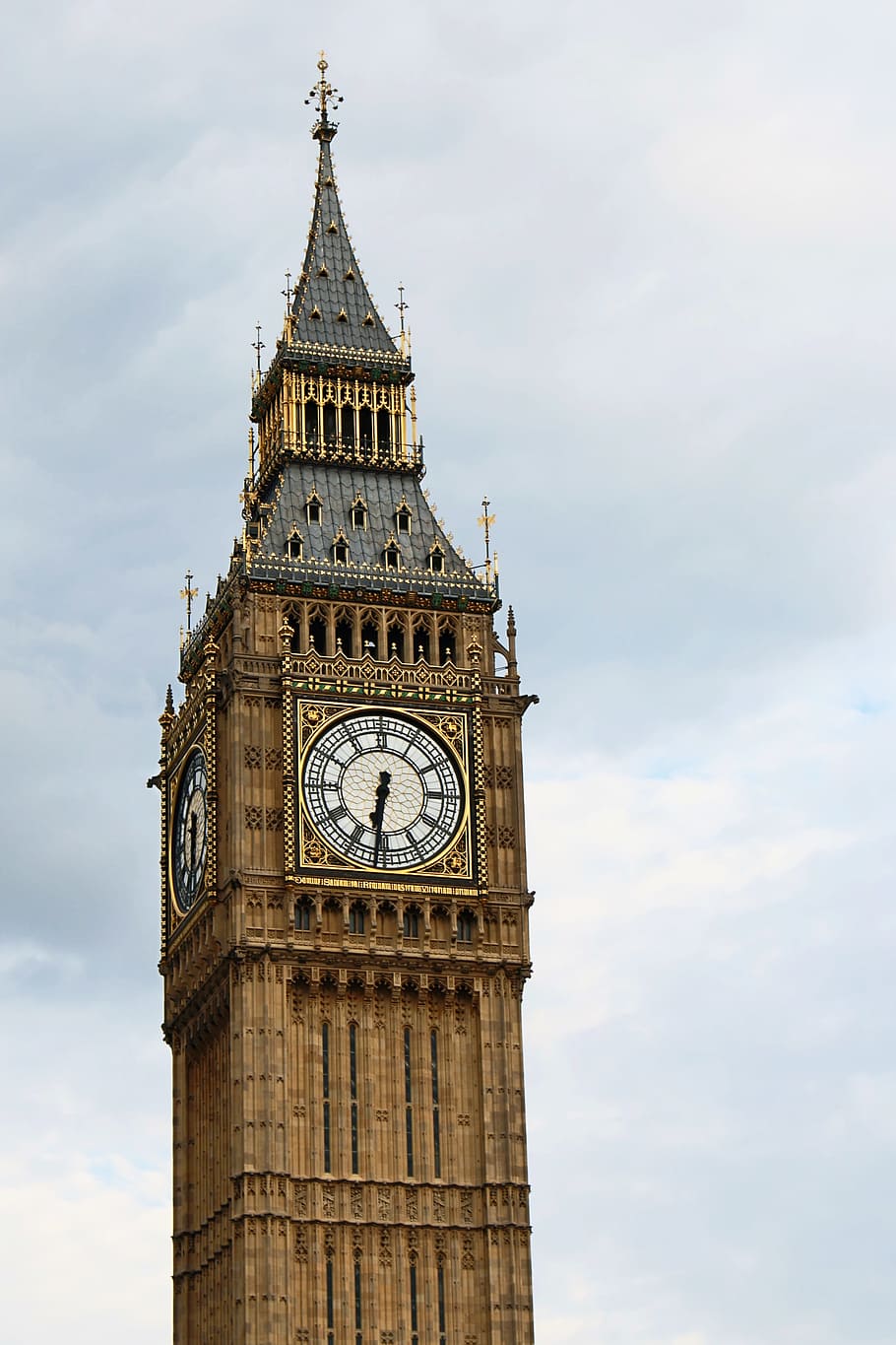 Big Ben, Londres, Relógio, Inglaterra, Torre, Reino Unido, marco, torre do relógio, arquitetura, nuvem - céu