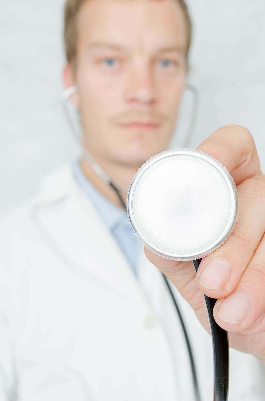 man holding stethoscope, cardiac, people, doctor cardio, cardiology, check, checkup, clean, clinical, close-up