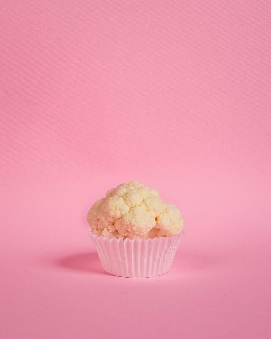 cupcake, pink, background, food, dessert, delicious, bake, food and drink, studio shot, pink color