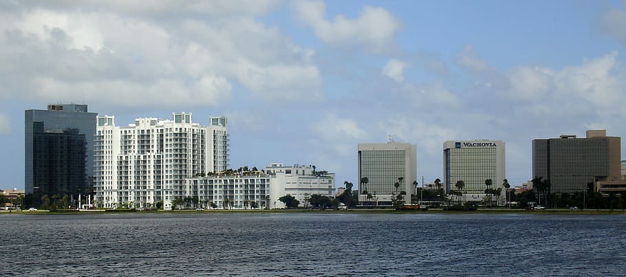 australian avenue skyline, clear, lake, west palm beach, florida, Australian, Avenue, skyline, Clear Lake, West Palm Beach, Florida