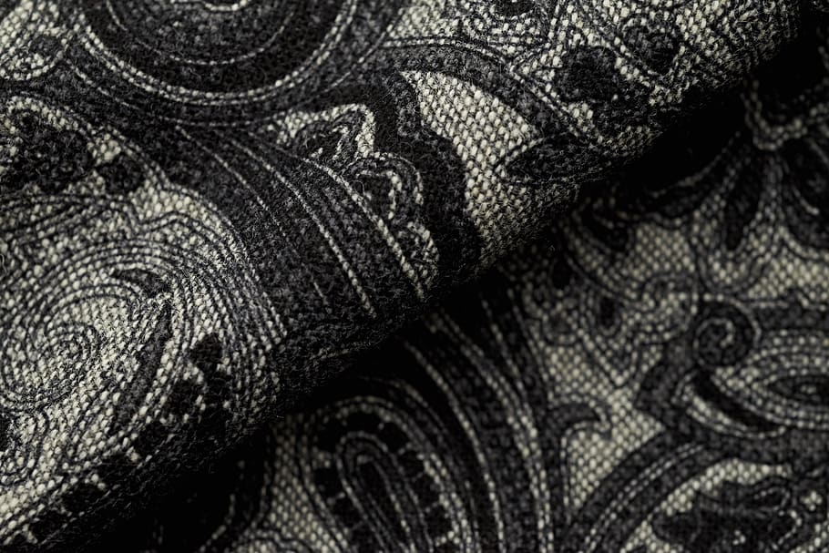 paisley, fabric, closeup, pattern, close, detail, garment, fold, texture, cloth