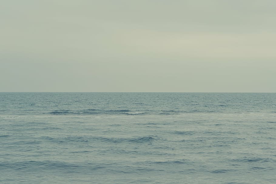 cuerpo de agua, cuerpo, agua, mar, océano, ola, naturaleza, horizonte, cielo, horizonte sobre el agua