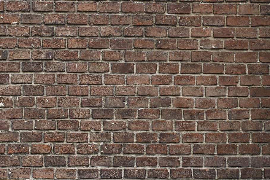 brown brick wall, brick, wall, architecture, building, material, construction, scene, element, background