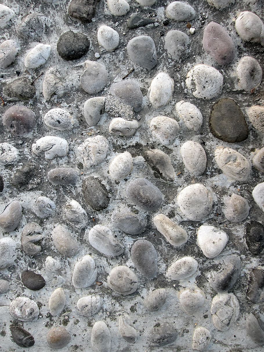 pebbles, background, texture, pattern, monochrome, grey, black white, stones, cobblestones, pavement