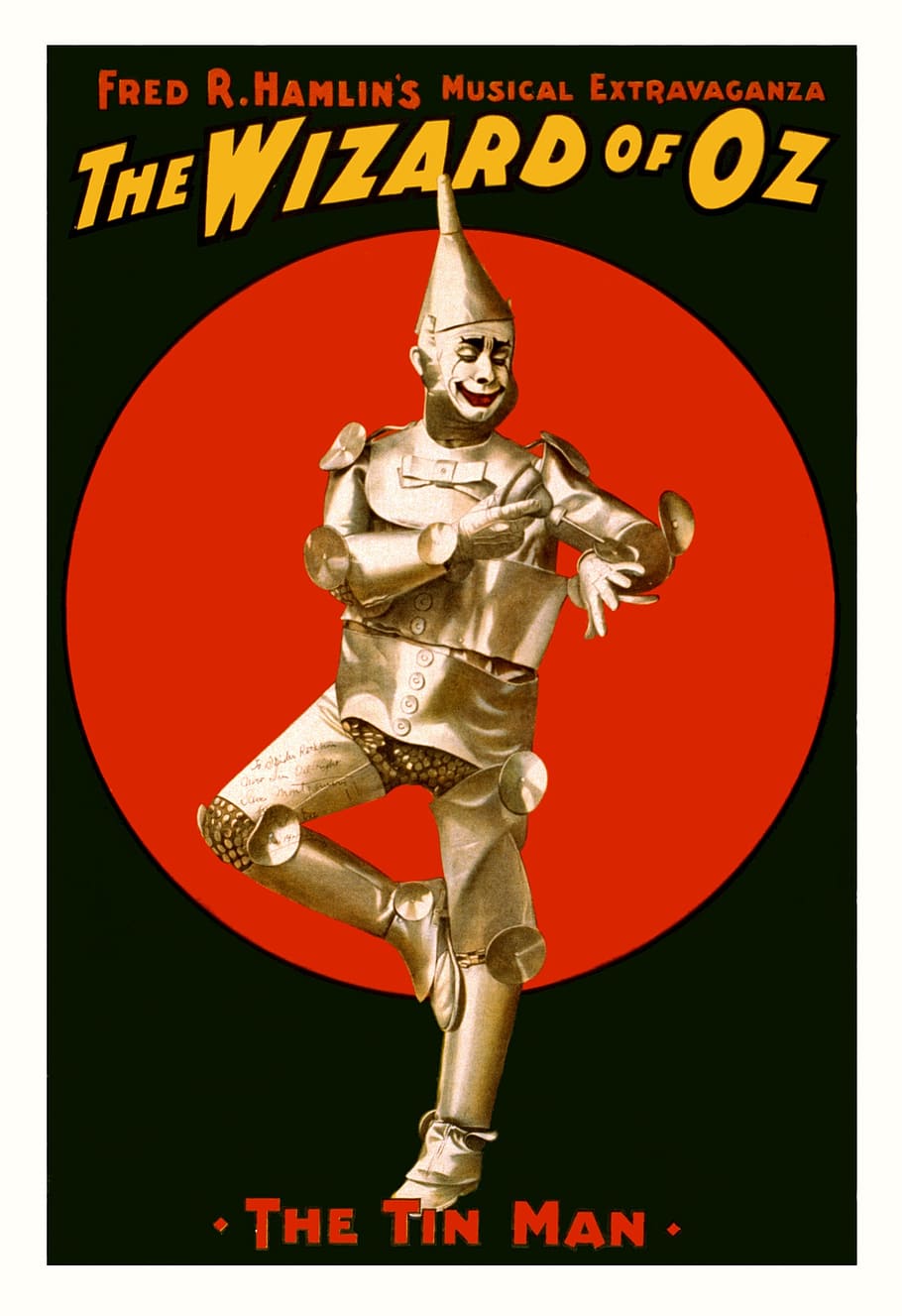 wizard, oz, tin man poster, wizard of oz, poster, tin man, characters, vintage, antique, old