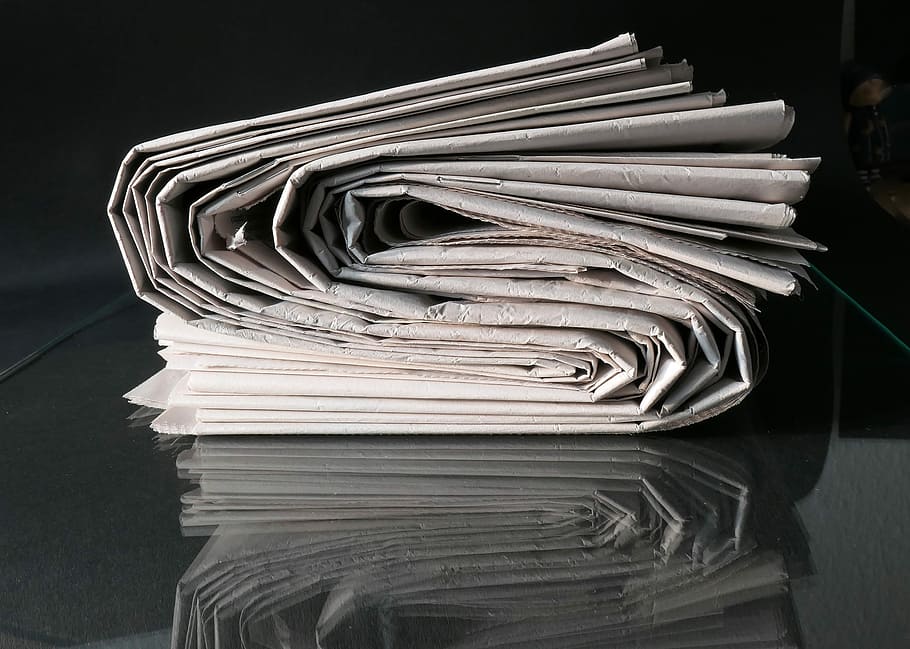 papel gris doblado, papel, educación, periodismo, artículo, empresa, revista, periodista, periódico, orden