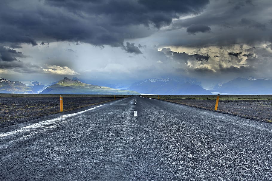 road, travel, adventure, clouds, sky, mountain, cloud - sky, direction, the way forward, transportation