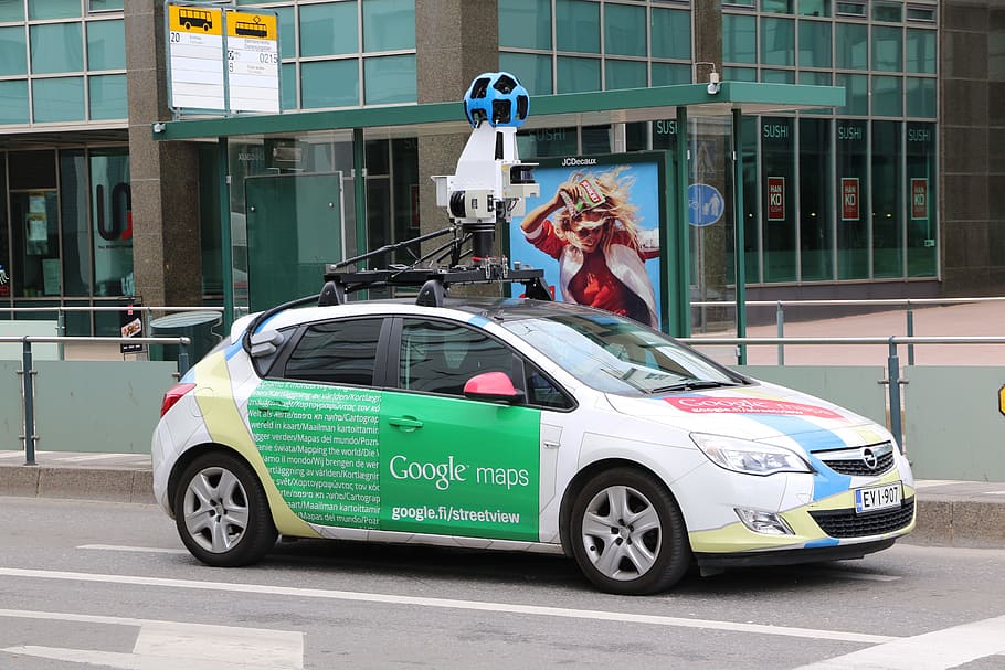 google maps car, camera, roof, Google, View, Camera, Car, Vehicle, view, street, map