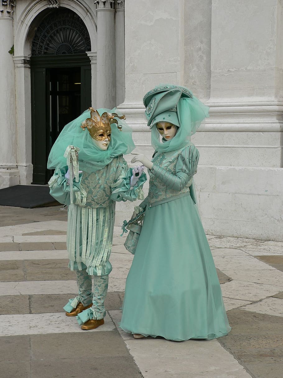 Venice, Carnival, Costume, venice, carnival, princess, old-fashioned, fantasy, children only, standing, architecture
