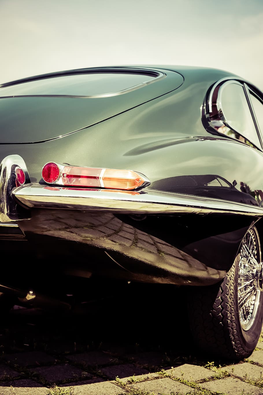 jaguar, tipe e, oldtimer, klasik, tua, kemewahan, kendaraan, Inggris, Mobil sport, keanehan