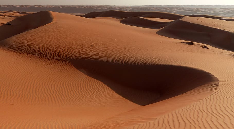 desierto, duna, dunas, omán, paisaje, puesta de sol, arena, duna de arena, tierra, paisajes: naturaleza