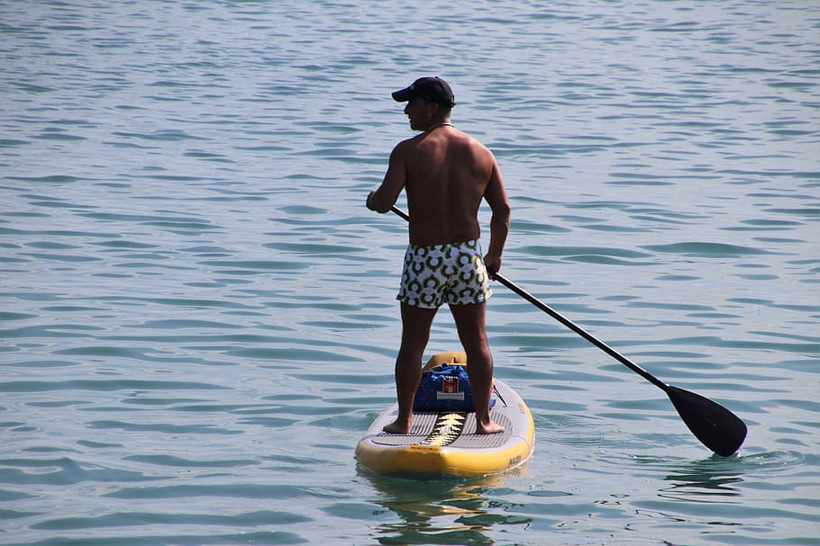 sup, paddle, water, relaxation, fun, paddleboard, one, sunny, hobby, adult