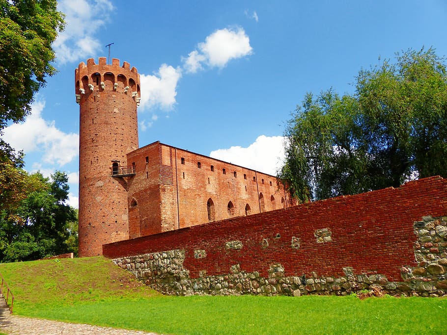 the palace, architecture, the gothic, tower, old, castle, world-on-vistula, poland, fortress, fortification