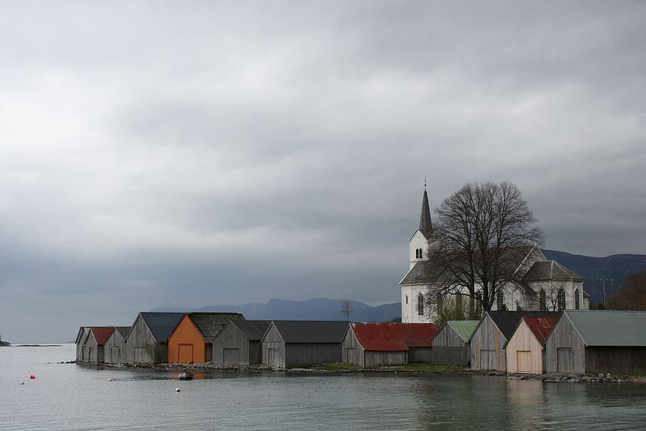 water, outdoors, heaven, church, wooden, norway, churh, architecture, building exterior, built structure