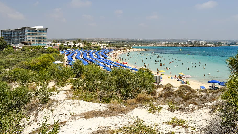 cyprus, ayia napa, makronissos beach, beach, resort, tourism, vacation ...