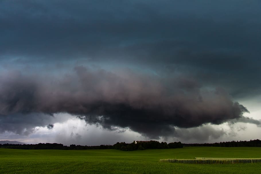 forward, landscape, weather, sky, rain, thunderstorm, wall cloud, super cell, storm, storm hunting