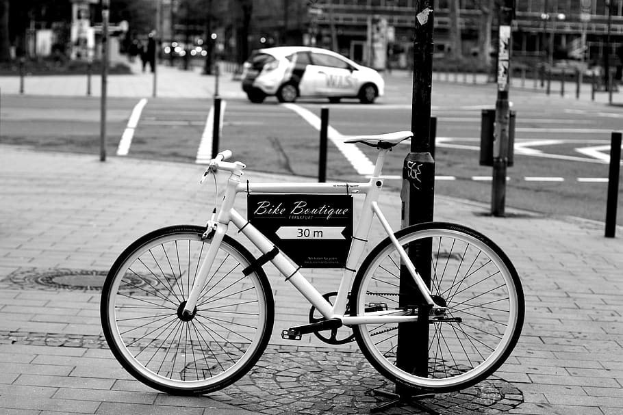 bicicleta, bicicleta de estrada, ciclistas de corrida, preto e branco, ciclistas, anúncio, publicidade, sinal, escudo, estrada