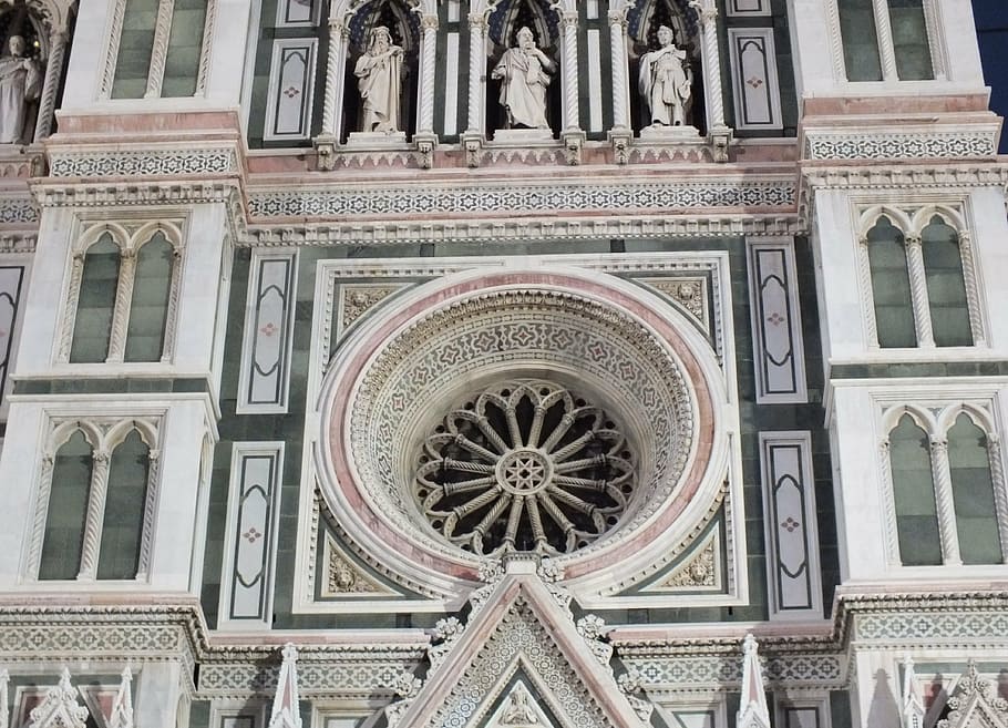 italy, florence, santa - maria - del -fore, building exterior, architecture, built structure, low angle view, place of worship, religion, the past