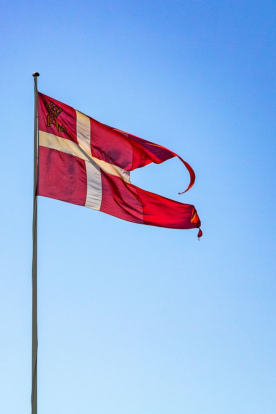 spiltflag, dannebrog, dinamarca, asta de bandera, rojo, blanco, bandera, cielo, bandera danesa, patriotismo