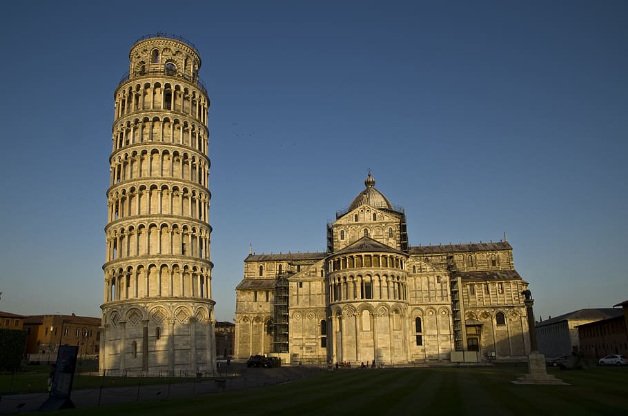 pisa, campanile, leaning tower, italy, tuscany, places of interest, world heritage, dom, architecture, built structure