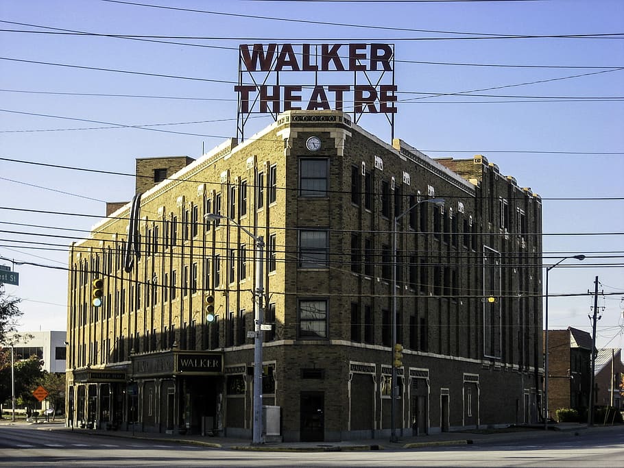 indianapolis, indiana, Madame Walker Theatre Center, Indianapolis, Indiana, building, photos, madame walker theatre, public domain, United States, building Exterior