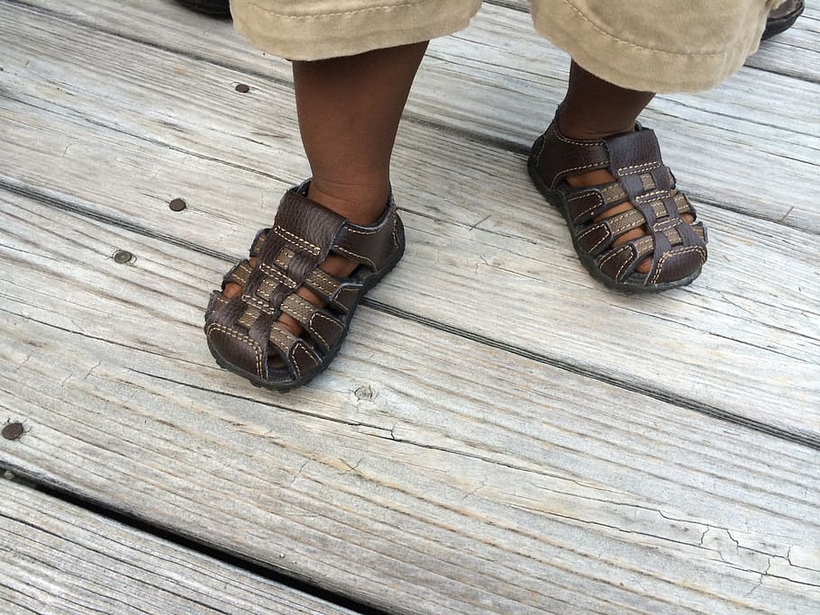 baby, shoes, sandals, footwear, child, toddler, black, little feet, tiny, cute