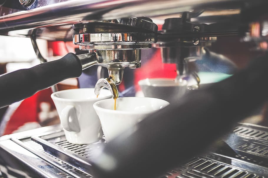 hacer, máquina de café espresso, café, bar, capuccino, bebida, café expreso, máquina, restaurante, superior